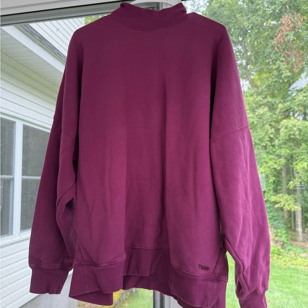 TNA Deep Purple Mock Neck Sweatshirt